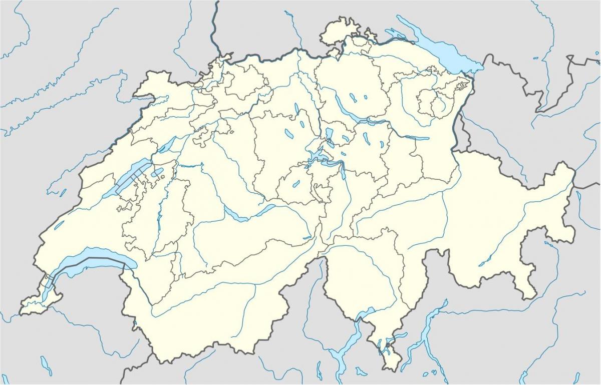 kaart šveits kaart vektor