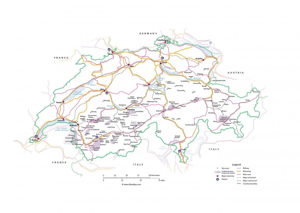 kaart šveits metro 